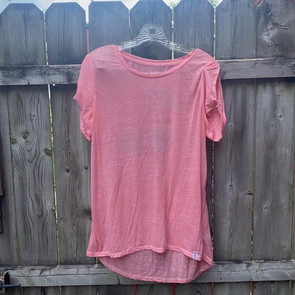 Marc New York cherry tee sz. L